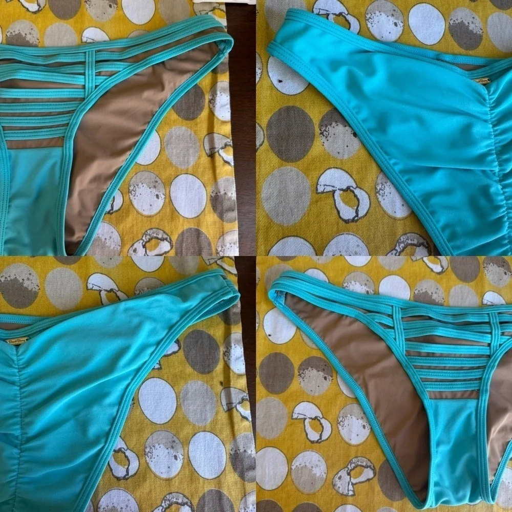 Beach Bunny Hard Summer Skimpy bikini set in Aqua